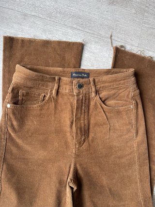 Pantalón de pana marrón Massimo Dutti