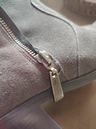 Botines ante gris talla 38