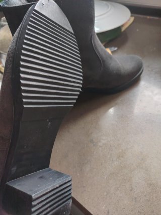 Botines ante gris talla 38