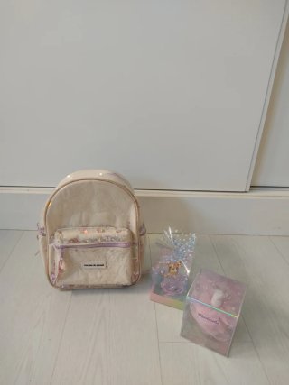 Mochila colegio niña de zara con purpurina