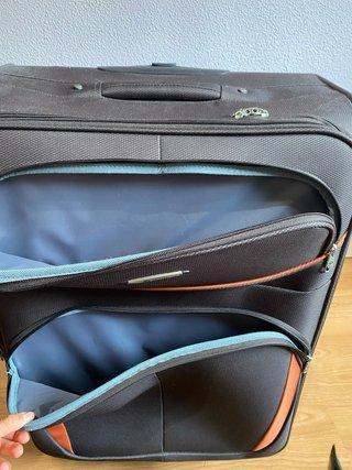 Maleta de Viaje Marrón y Naranja