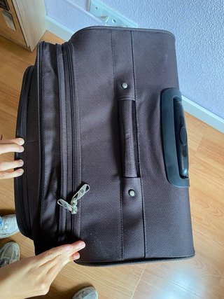 Maleta de Viaje Marrón y Naranja
