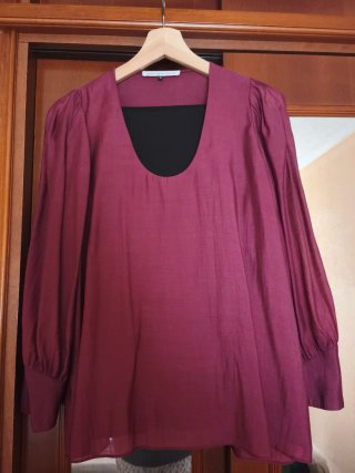 Blusa Adolfo Domínguez Morada Talla M