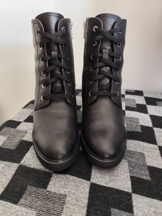 Botines Pikolinos Piel Mujer Negros