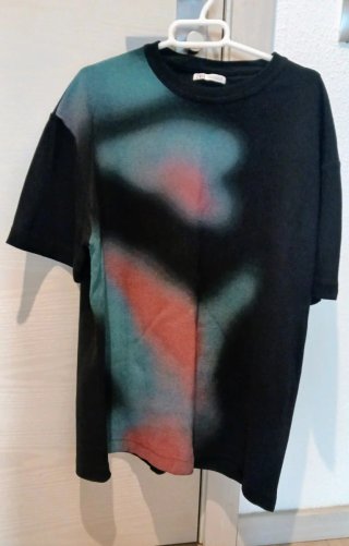 Camiseta Zara hombre multicolor