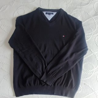 Jersey Tommy Hilfiger Negro Cuello V