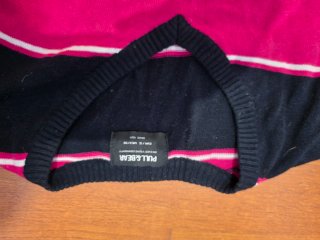 Jersey de punto Inside rayas negro y rosa