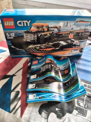 Caja y manuales LEGO City 60085 con manuales