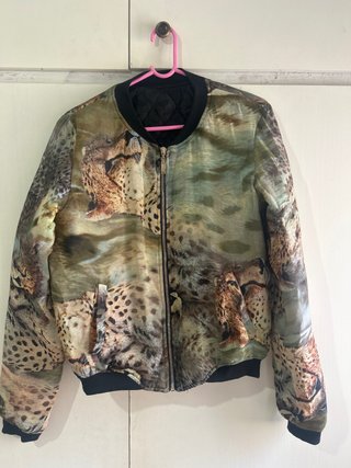 Chaqueta Bomber Estampado Animal