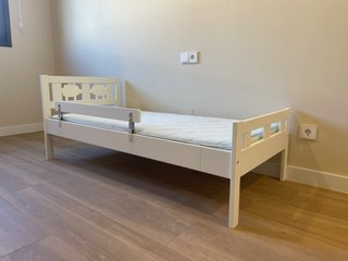 Cama Infantil Blanca 165x75cm