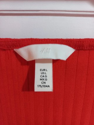 Vestido midi naranja H&M