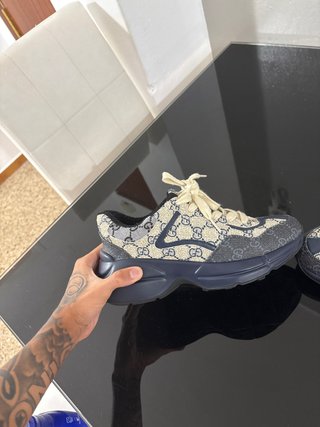 Zapatillas Gucci Azules talla 40 muy buena calidad