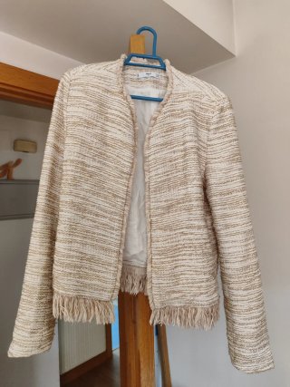 Chaqueta Mango Beige Talla M