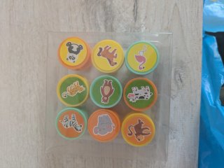 Set de 9 Sellos Infantiles con Animales