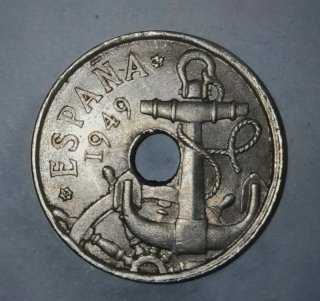 Moneda 50 céntimos Pesetas 1949 España