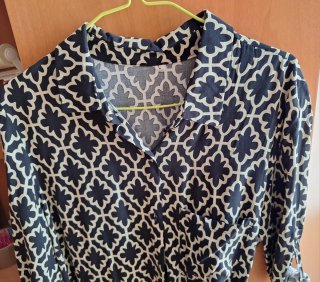 Vestido Camisero Estampado Talla L