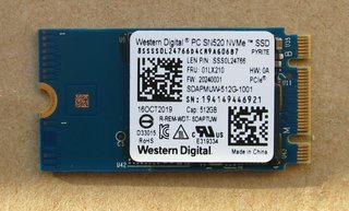 SSD M.2 NVME 512Gb Western Digital - TBW 95%