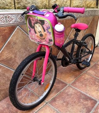 Bicicleta Infantil B’TWIN Negra y Rosa