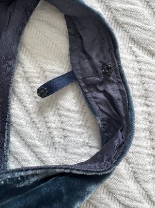 Corsé Vintage Terciopelo Azul