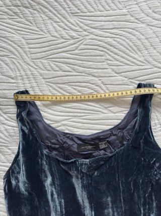 Corsé Vintage Terciopelo Azul