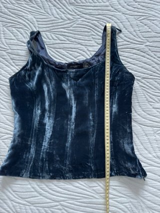 Corsé Vintage Terciopelo Azul