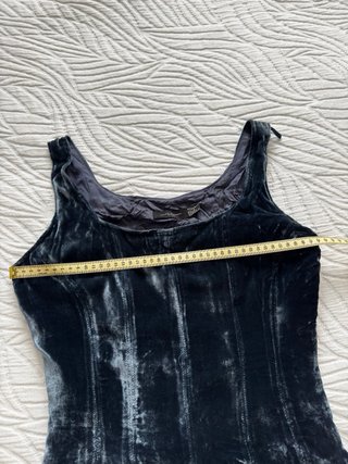 Corsé Vintage Terciopelo Azul