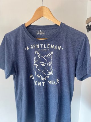 Camiseta Scalpers Azul Estampada Talla M