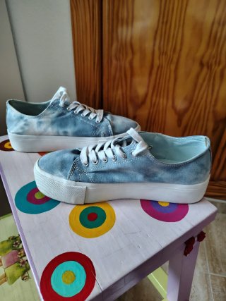 Zapatillas con estampado efecto lavado