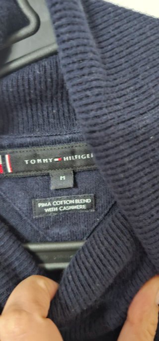 Jersey cuello alto azul Tommy Hilfiger
