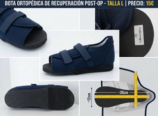 Zapato quirúrgico / bota postoperatoria (Talla L)