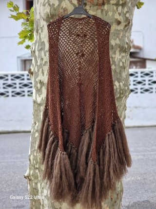 Chal de Mohair Marrón