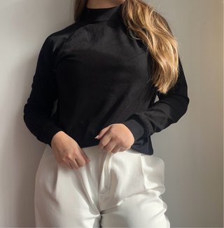 Jersey Negro Oversize Zara S M