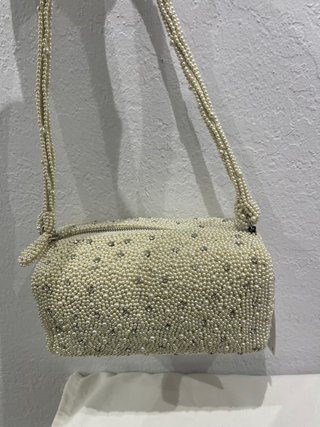 Bolso Zara Perlas y Brillos Nuevo