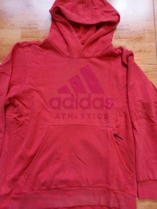 Sudadera Adidas Roja con Capucha