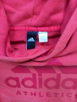 Sudadera Adidas Roja con Capucha