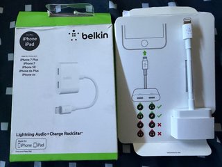 Adaptador Belkin Lightning Audio + Charge