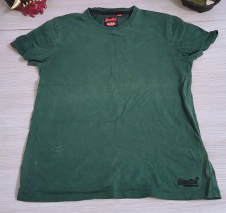 T-Shirt Superdry Clásica Logo Bordado Verde L