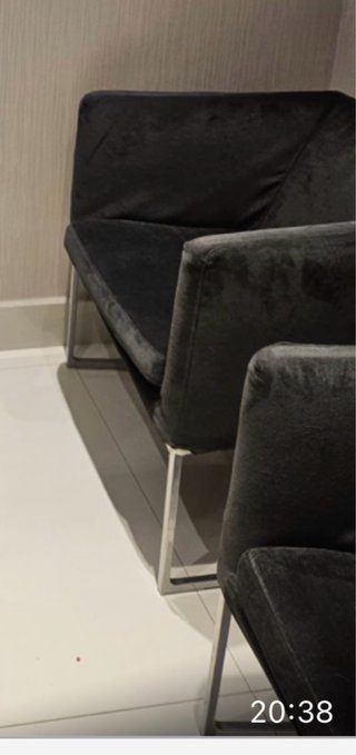 Sillones de Terciopelo Negro