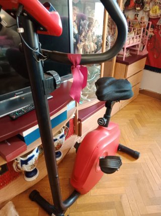 Bicicleta Estática Roja