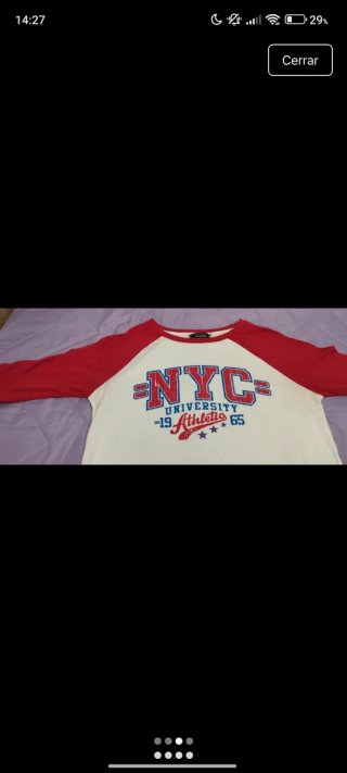 Camiseta estilo béisbol NYC