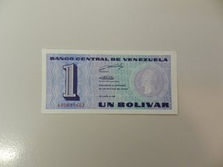 1 Billete Venezolano 1 Bolívar 1989