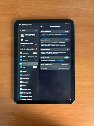 iPad A16 11ªGen 128GB + Lápiz + Funda Azul