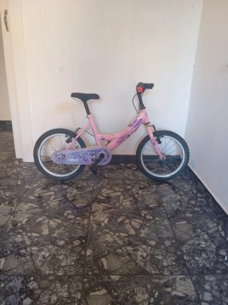 Bicicleta Infantil Rosa con mangas nuevas