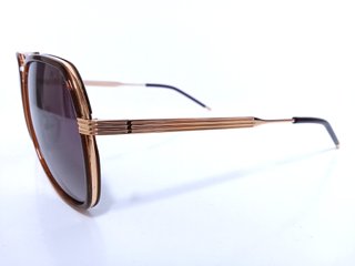 Gafas de sol Roberto marrones y doradas
