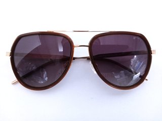 Gafas de sol Roberto marrones y doradas