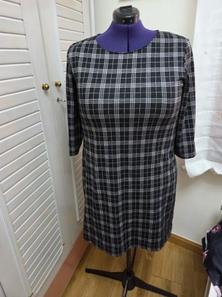 Vestido cuadros talla XXL