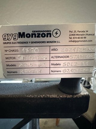 Generador Gygmonzon 25-32 KVA