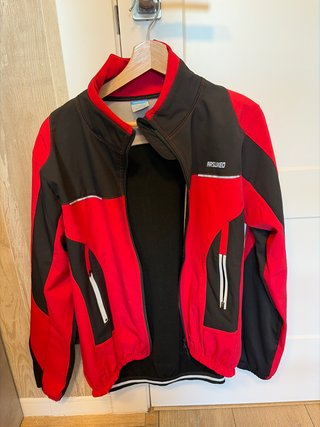 Chaqueta de Ciclismo ARSUXEO Roja y Negra
