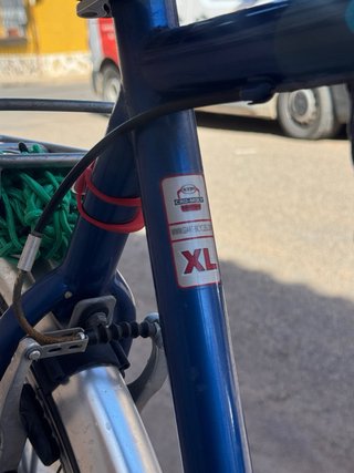 Bicicleta de paseo azul y plateada , GIANT
