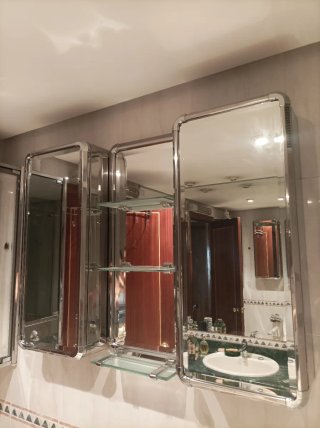 Camerino de baño espejo triple